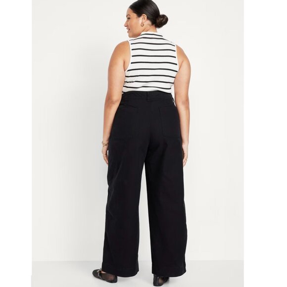 Old Navy Extra High-Waisted Mariner Wide-Leg Pants Size 14 Tall - Washed but New - Picture 5 of 10